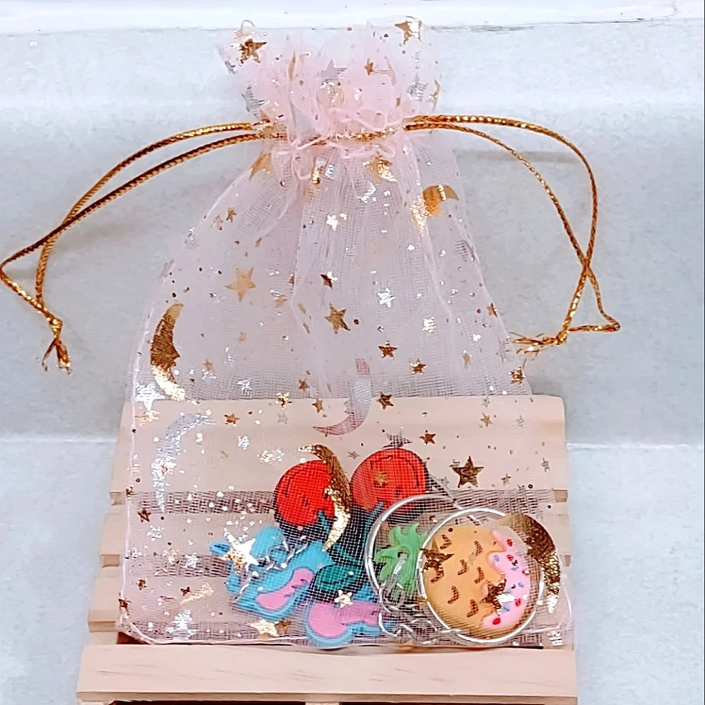 KIDCORE LOT OF 3 KEYCHAINS CHERRY ICED PINEAPPLE AND UNICORN - Picture 4 of 4